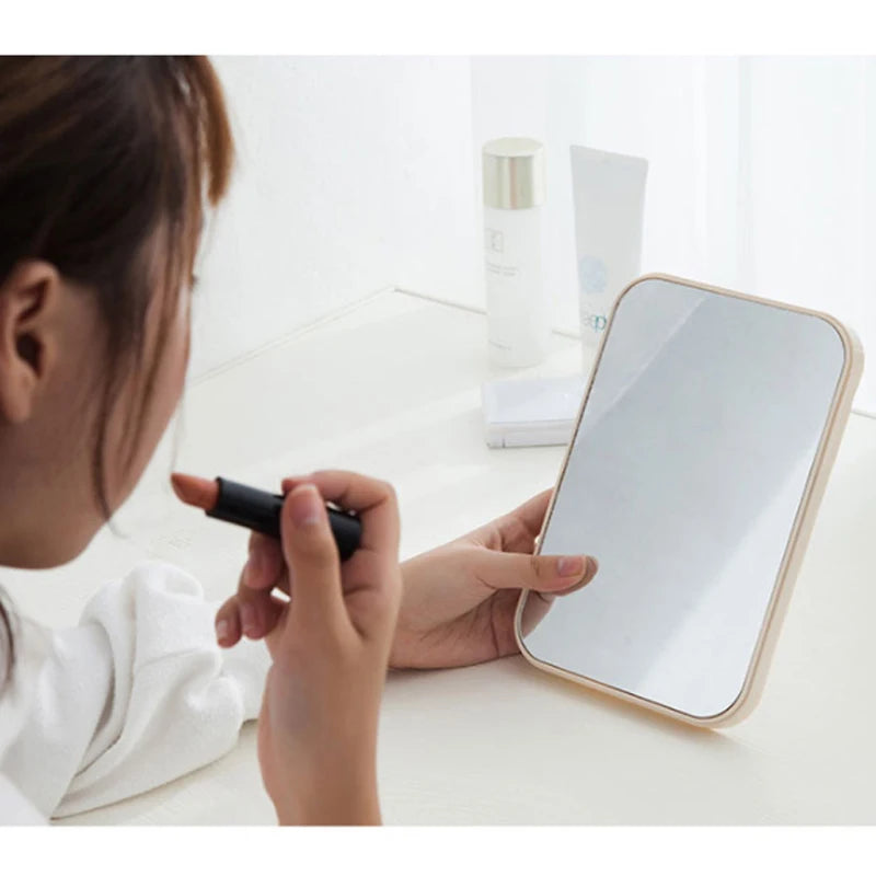 Elegant Portable Folding Cosmetic Mirror for Stylish Bedroom Decor