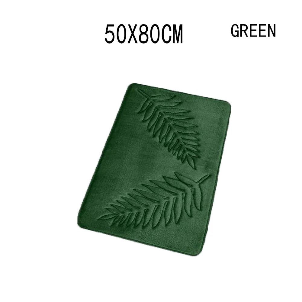 Fashion Soft Microfiber Bath Rug – Non-Slip Quick Dry Absorbent Bathroom Mat
