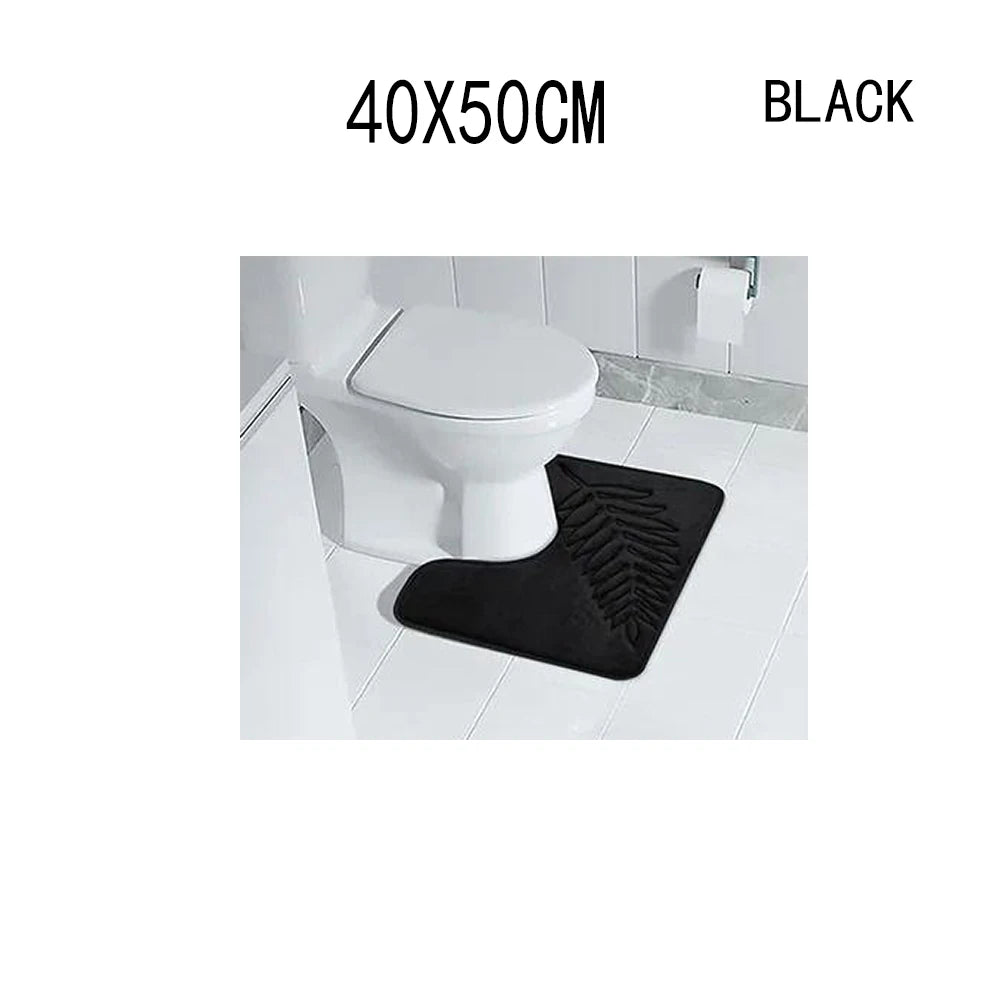 Fashion Soft Microfiber Bath Rug – Non-Slip Quick Dry Absorbent Bathroom Mat