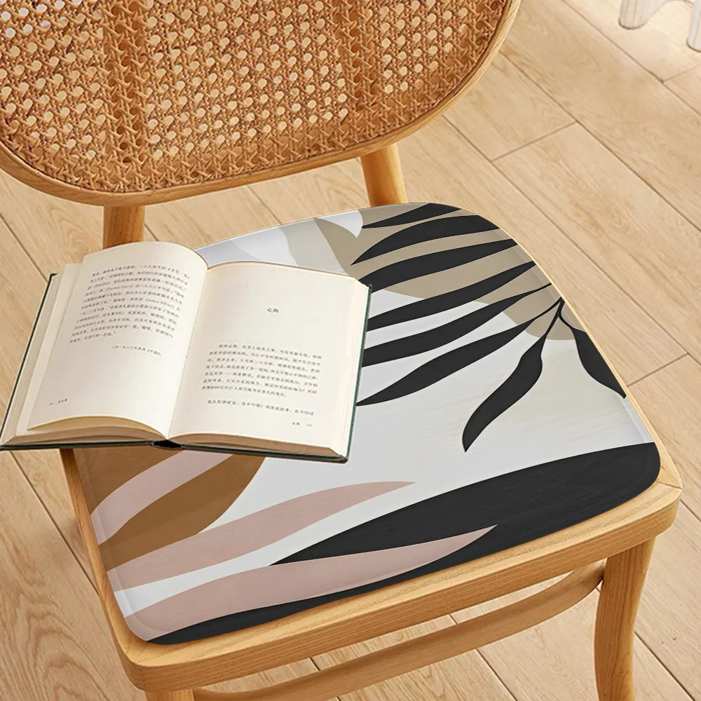 Palm Tree Leaves Printed Seat Cushion – Breathable & Anti-Slip Soft Pad