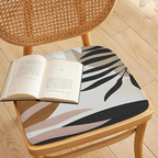 Palm Tree Leaves Printed Seat Cushion – Breathable & Anti-Slip Soft Pad