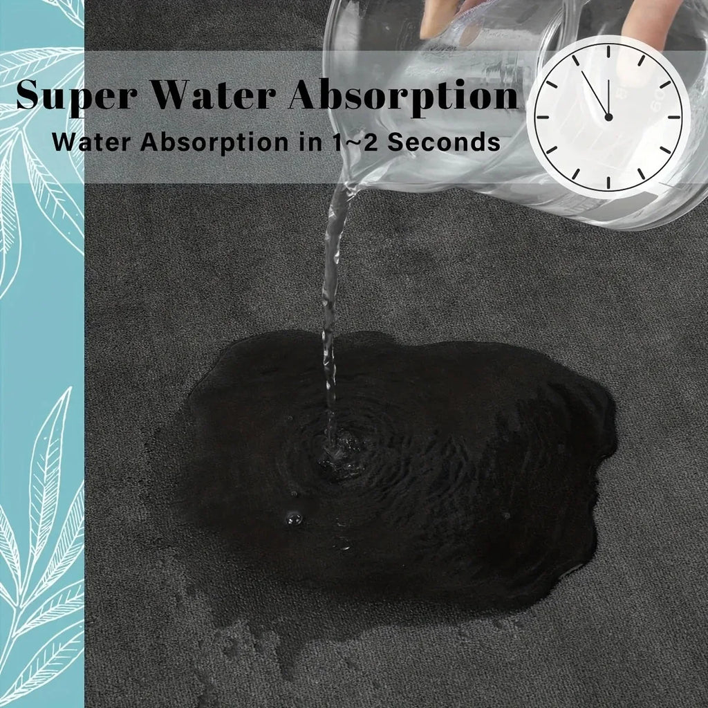 Modern Minimalist Bathroom Mat Non-Slip Absorbent Diatomaceous Earth Floor Rug Toilet Door Mat