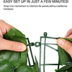 Amuixui Artificial Leaf Fence Panel Outdoor Privacy & Decorative Decor