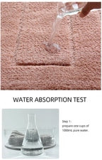 Plush Back-Shaped Bathroom Floor Mat – Anti-Slip Absorbent Foot & Entrance Mat