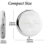 Personalized Colorful Laser Engraved Makeup Mirror for Special Occasions