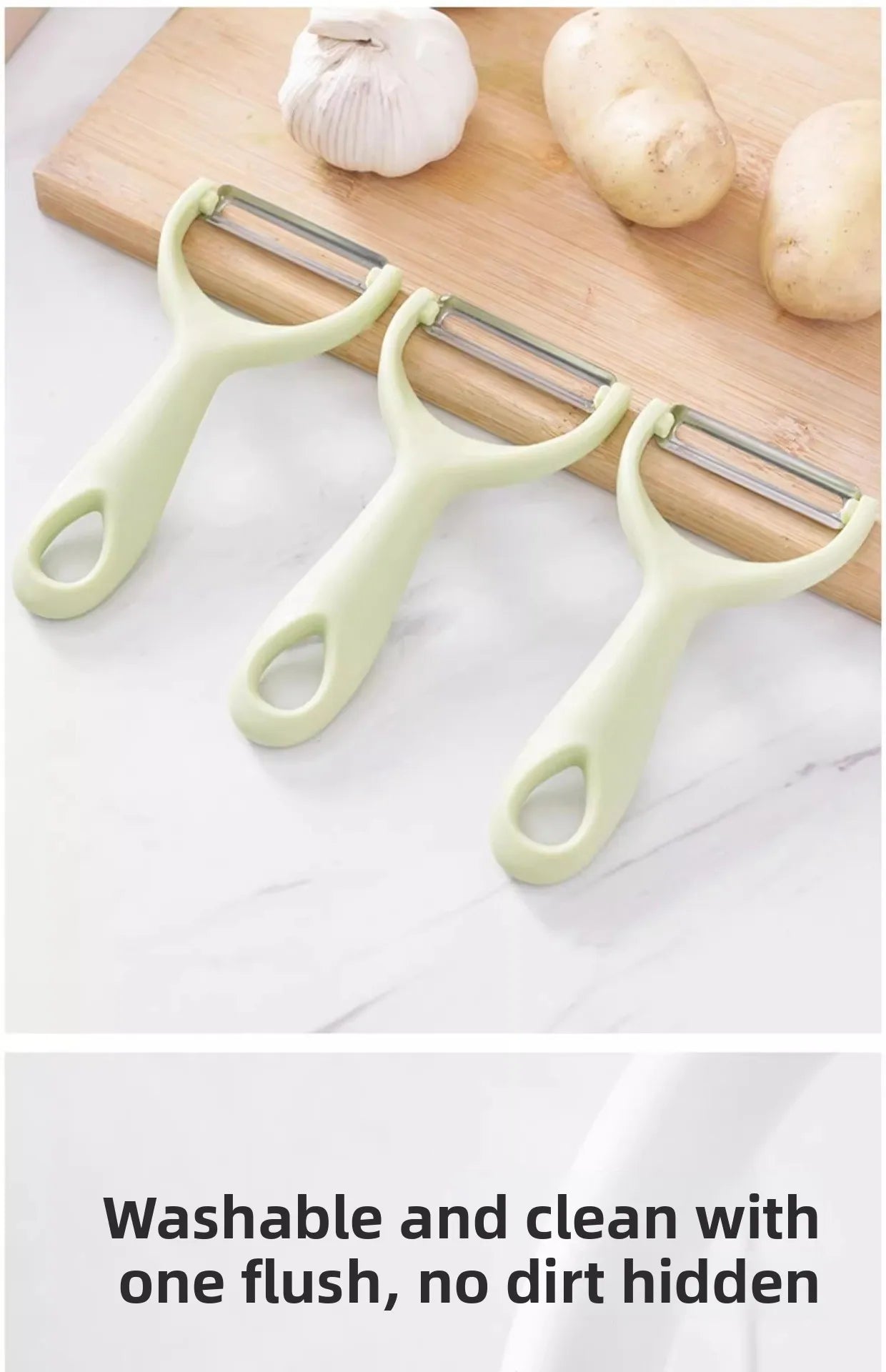 Stainless Steel Vegetable & Fruit Peeler with PP Handle – Multi-Purpose Kitchen Peeling Tool