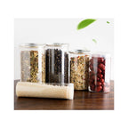 Modern Transparent Food Storage Bottle – Airtight PET/PE Kitchen Storage Jar