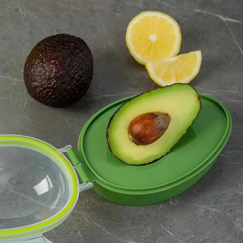 Avocado Preservation Box with Silicone Sealing Ring – Modern Style, Food Storage