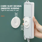 Wall-Mounted Plug-In Retainer – ABS Plastic Storage Holder for Home & Office