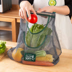 Reusable Kitchen Hanging Mesh Bag – Ventilated Fruit & Vegetable Storage Net for Ginger, Garlic, Potatoes, Onions