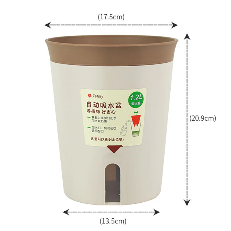 Double Layer Self-Watering Hydroponic Flower Pot