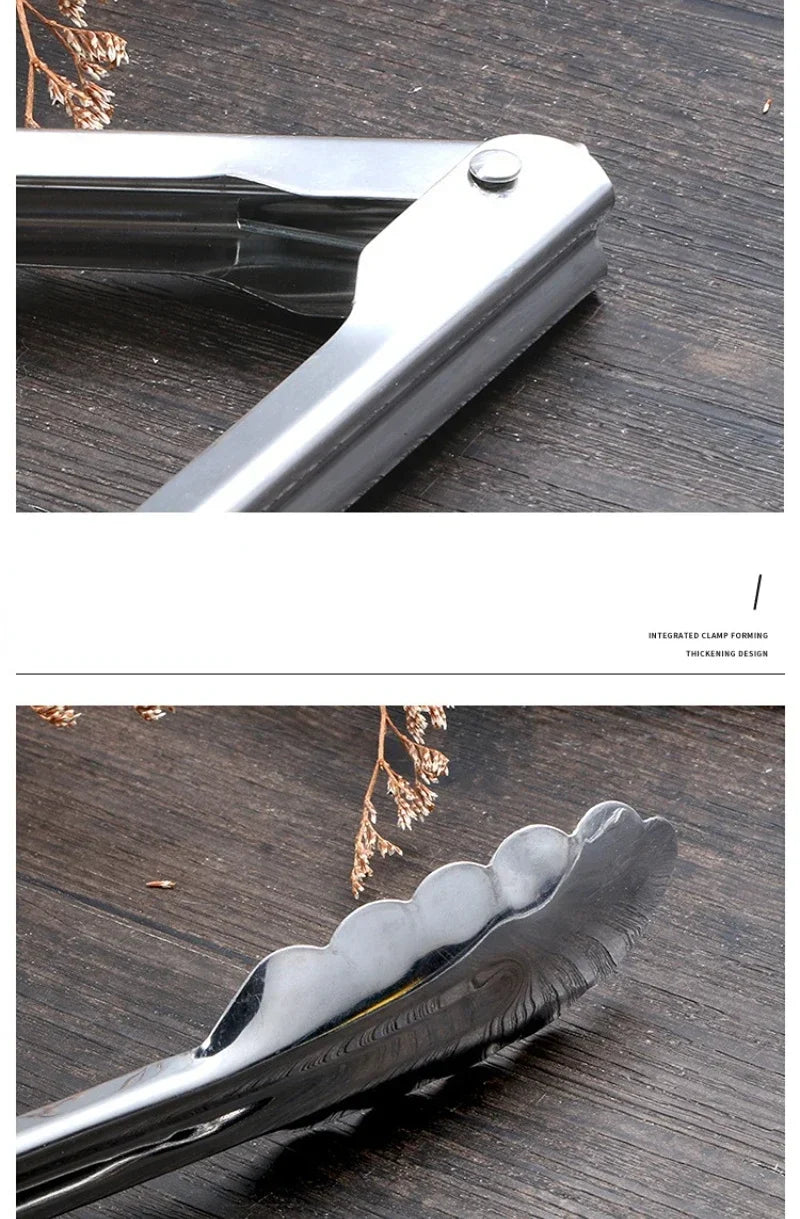 Eco-Friendly Stainless Steel Kitchen Tongs – Food Clip & BBQ Tool
