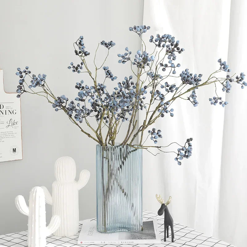 72cm Artificial American Cranberry Berry Foam Branch