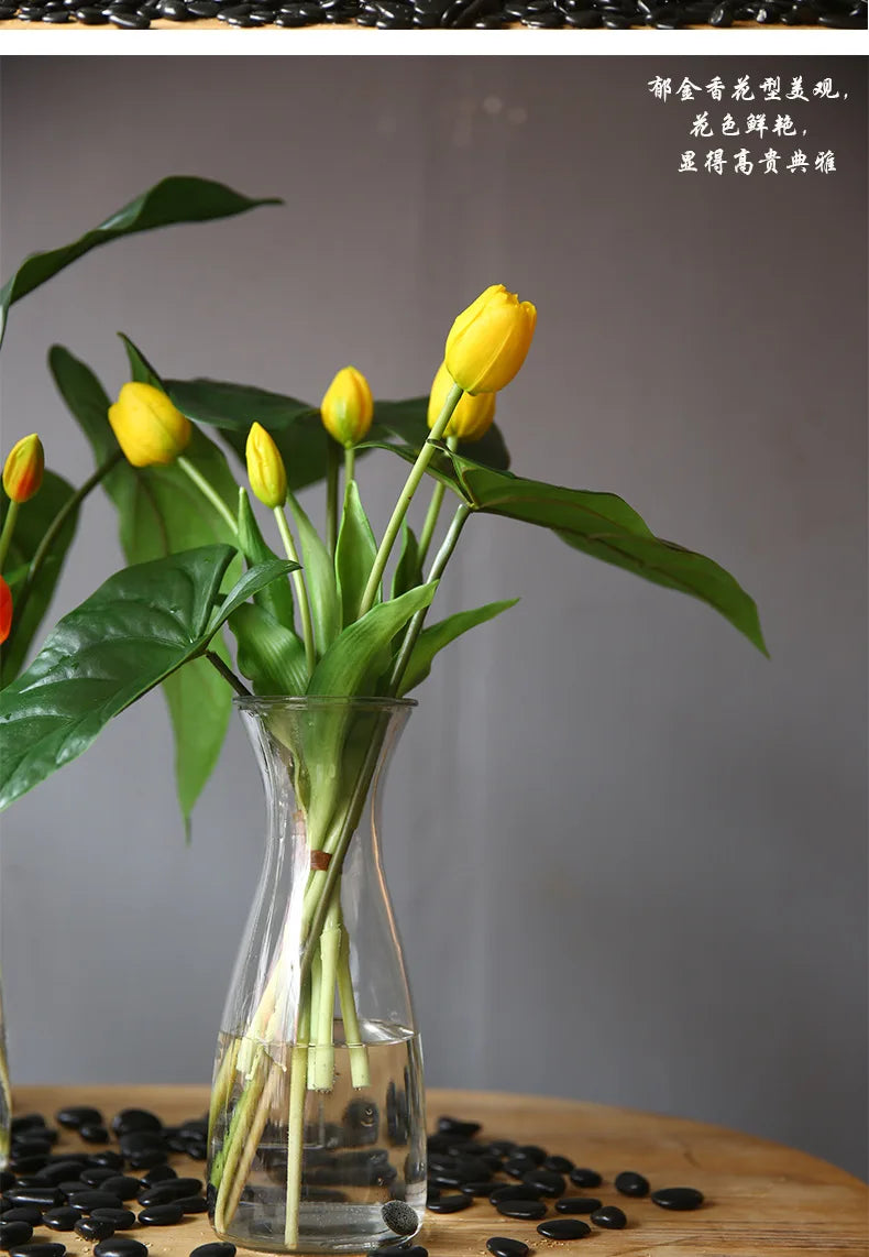 40cm Five-Headed Artificial Tulip Bouquet – Nordic Style