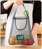 Reusable Kitchen Hanging Mesh Bag – Ventilated Fruit & Vegetable Storage Net for Ginger, Garlic, Potatoes, Onions