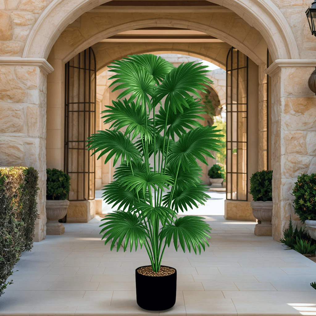 43.3" Artificial Palm Tree Large Tropical Plant Indoor Outdoor
