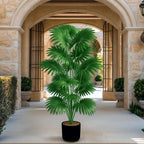 43.3" Artificial Palm Tree Large Tropical Plant Indoor Outdoor