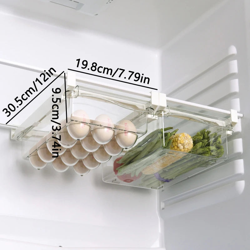 Refrigerator Drawer Storage Box – Transparent Food Organizer
