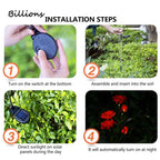 Solar LED Lawn Light 5m IP55 Waterproof Warm White Outdoor Decor