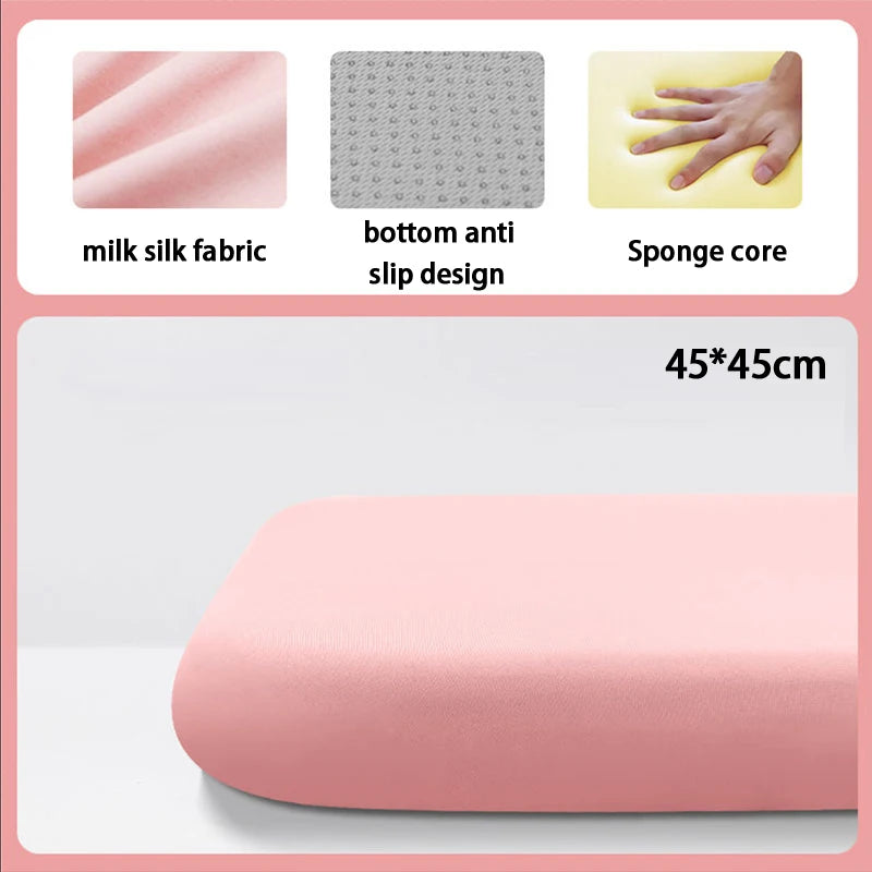 Memory Foam Seat Cushion Knit Cover Polyester Cotton 40x40/45x45 cm
