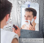 Fogless Acrylic Mirror for Shower, Travel, and Bathroom Grooming Tools
