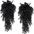 2Pcs Artificial Black Hanging Vine Plants UV Resistant