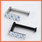 Stainless Steel Toilet Paper Holder Wall-Mounted Adhesive Roll Paper Rack for Bathroom