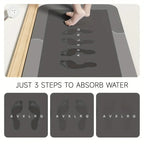 Diatomaceous Earth Bath Mat – Super Absorbent, Non-Slip, Fast Drying Floor Mat for Bathroom