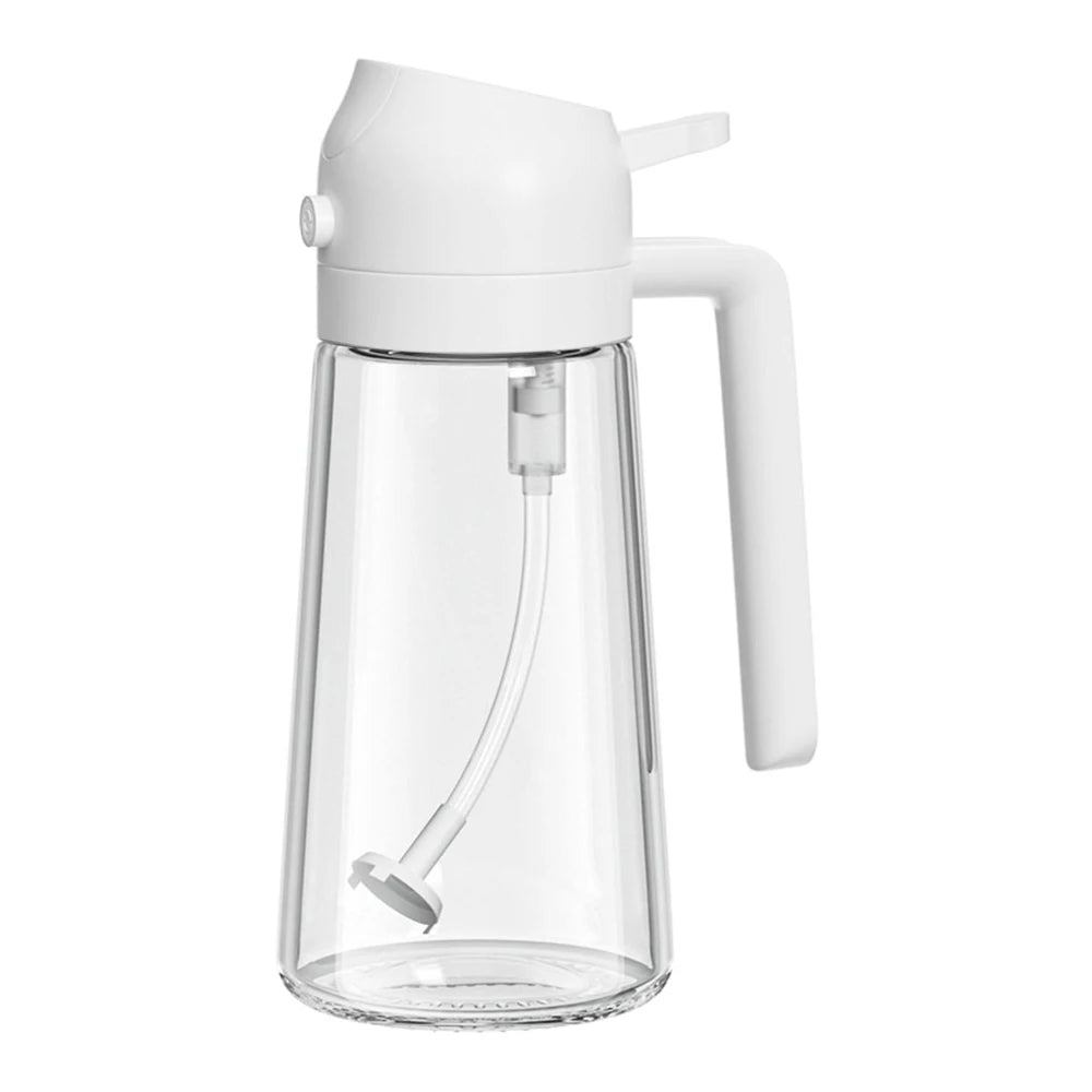 2-in-1 Oil Sprayer & Pourer – Refillable Kitchen Oil Dispenser Bottle