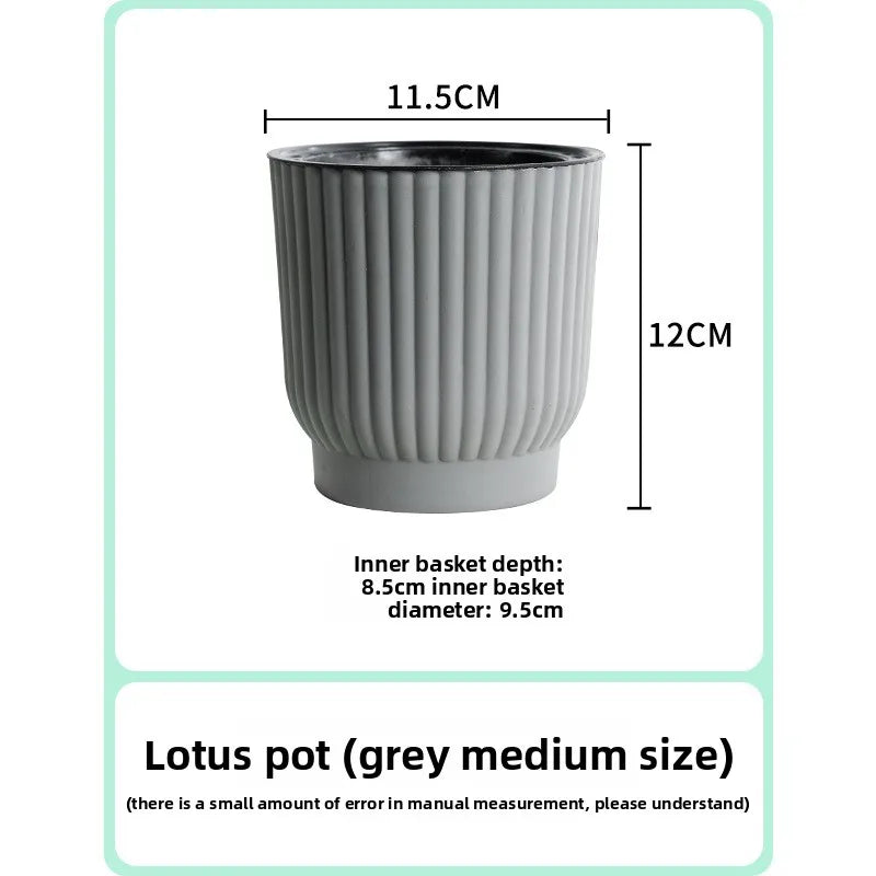 Self-Watering Resin Succulent Planter Pot