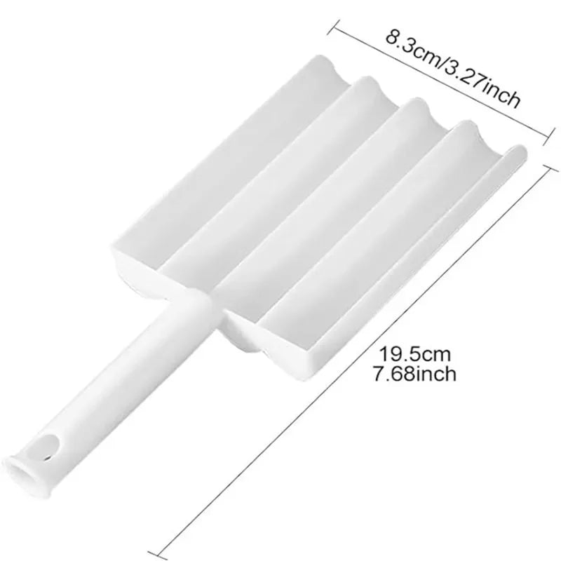 4-Row Meatball Maker – Plastic Patty & Fish Ball Scoop for Homemade Meatballs