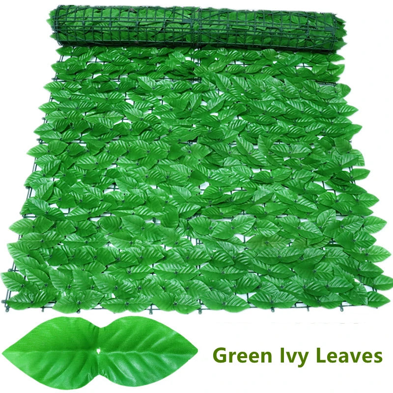 Amuixui Artificial Leaf Fence Panel Outdoor Privacy & Decorative Decor