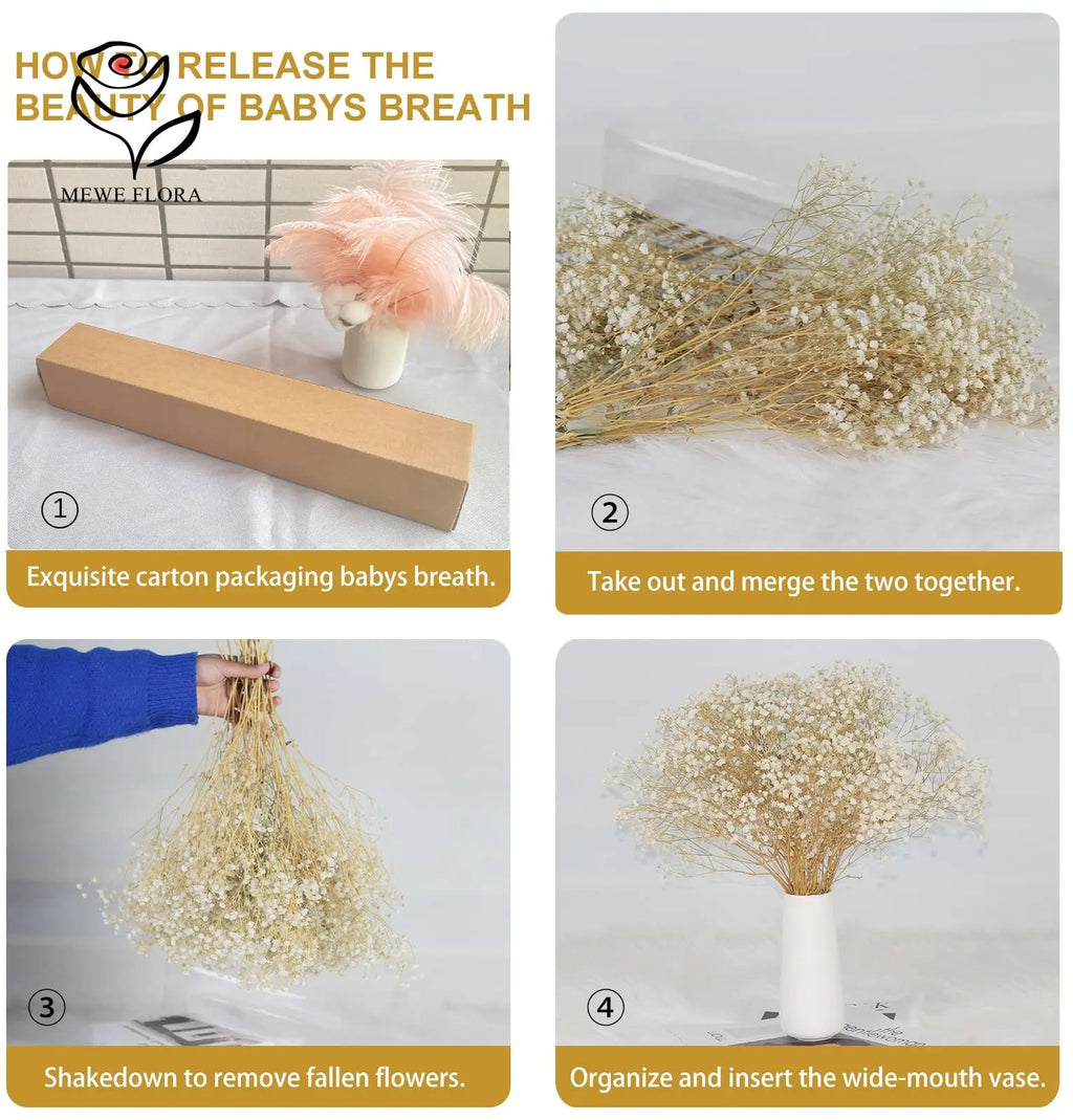 Flower Dried Pampas Grass Bouquet Indoor Home & Event Decor