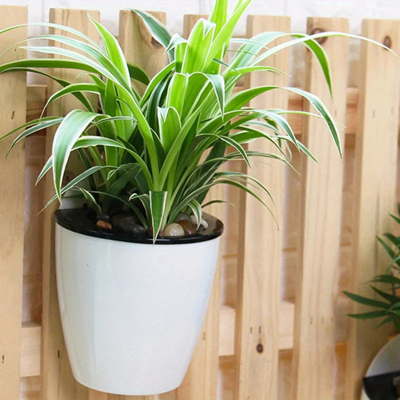 5-Pack Self-Watering Hanging Flower Pots with Rope