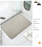 Three-Piece Bathroom Mat Set Non-Slip Microfiber Absorbent Floor Rugs Soft and Comfortable