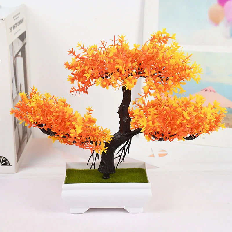 Artificial Bonsai Small Tree – Desktop Potted Decor