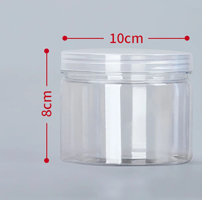 Modern Transparent Food Storage Bottle – Airtight PET/PE Kitchen Storage Jar