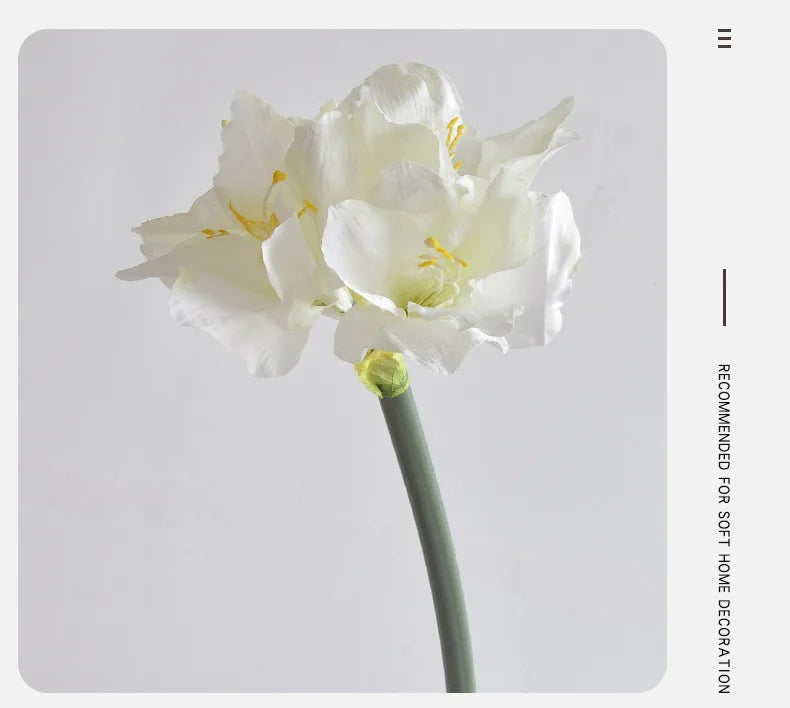 76CM Artificial Hippeastrum Silk Flower for Wedding & Home Decor