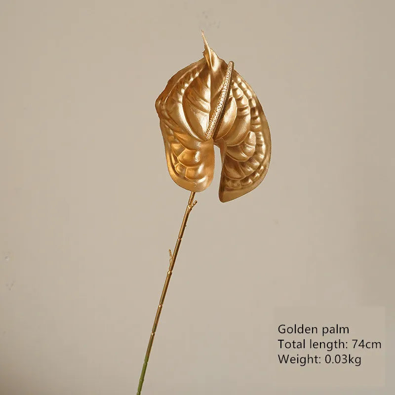 67–84cm Golden Artificial Leaf Branch Wedding & Home Decor