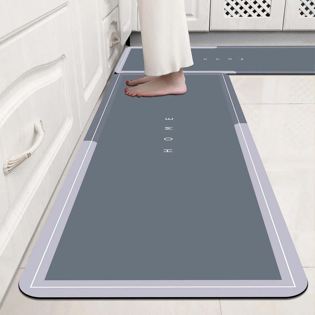 Diatomaceous Mud Bathroom Mat Anti-Slip Absorbent Quick-Dry Floor Rug Door Mat