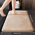 Super Absorbent Coral Fleece Bathroom Mat – Non-Slip, Quick-Dry, Soft and Comfortable Floor Mat for Bathroom and Door