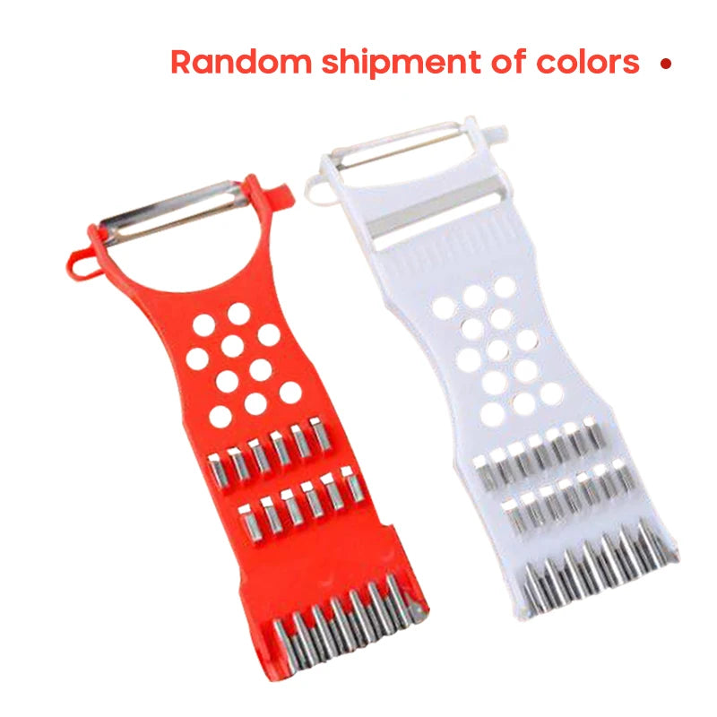 Stainless Steel Vegetable & Fruit Grater & Peeler – Eco-Friendly, Durable, Random Colour