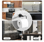 Stainless Steel Toilet Paper Holder Wall Mount Bathroom Paper Roll Shelf Rack