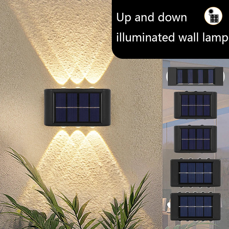 Solar Wall Light – Modern Outdoor Waterproof LED Lamp