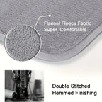 Curved Thickened Bathroom Mat – Absorbent Non-Slip Shower & Toilet Floor Mat