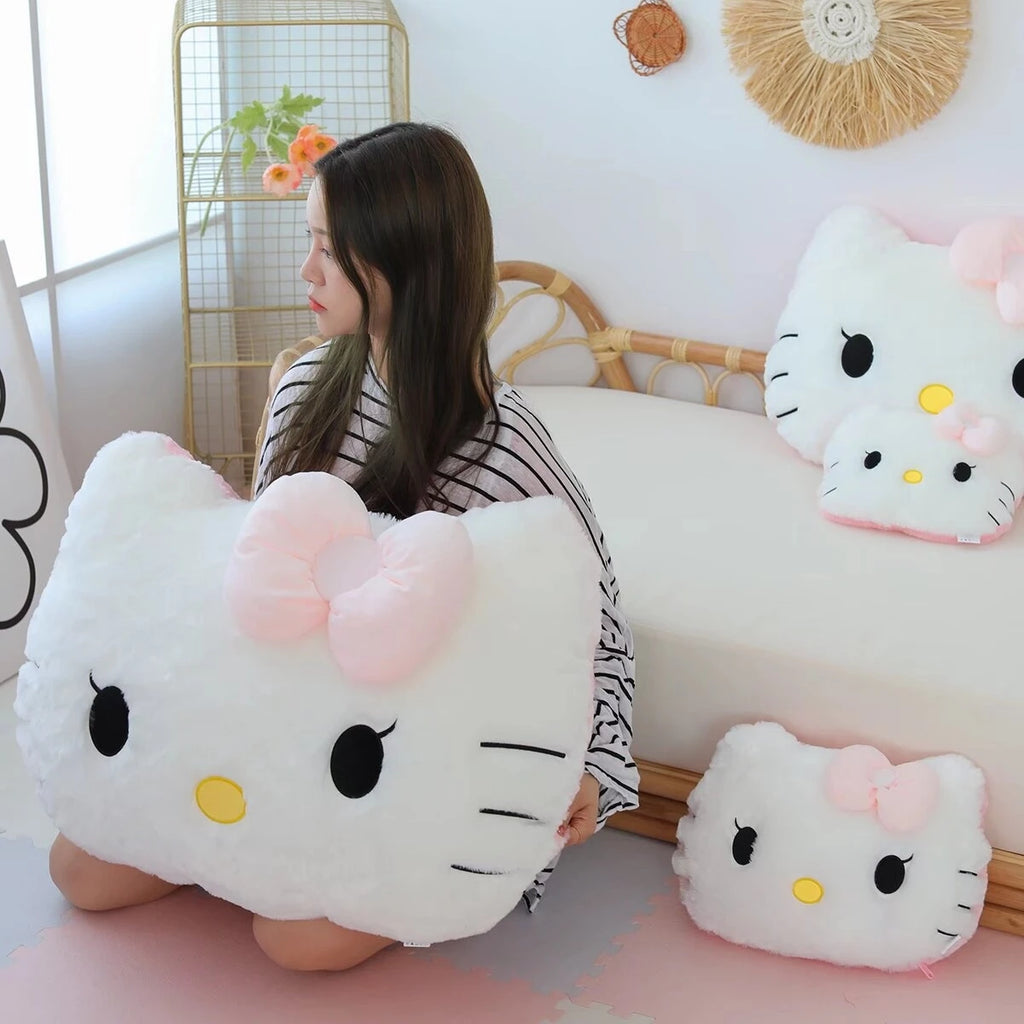Sanrio Plush Cartoon Seat Cushion – Soft Rectangular Pillow for Adults