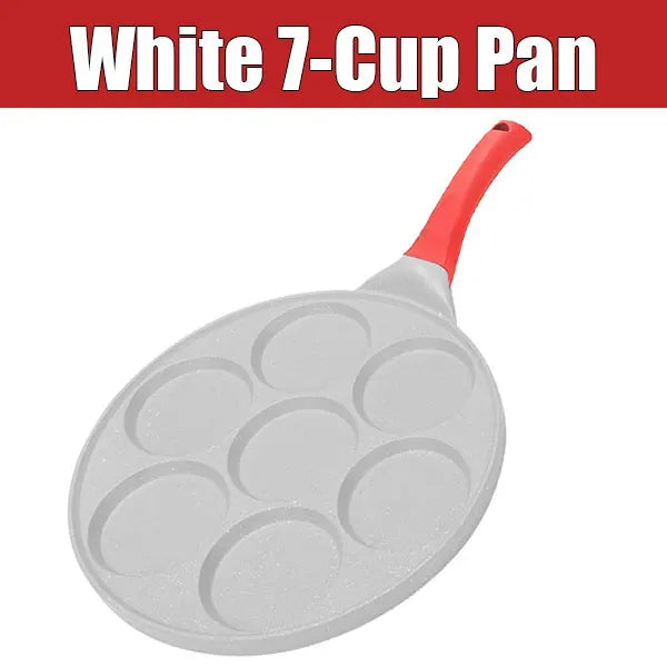 7-Cup Nonstick Mini Pancake & Omelet Pan – Multi-Section Breakfast Griddle