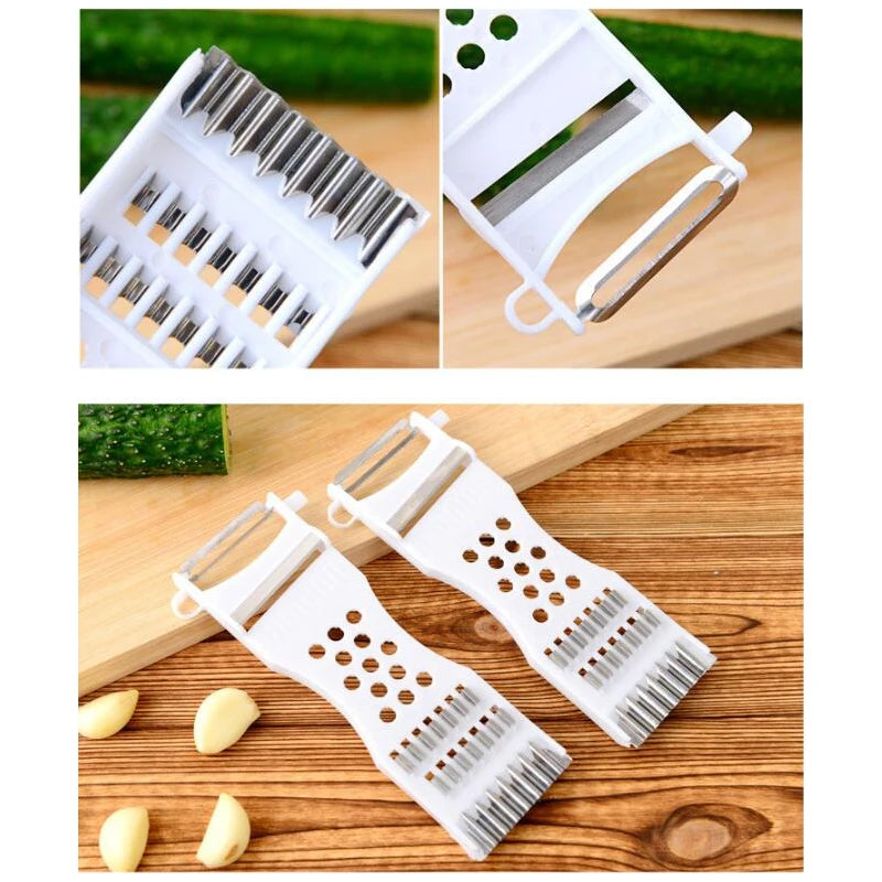 Stainless Steel Vegetable & Fruit Grater & Peeler – Eco-Friendly, Durable, Random Colour