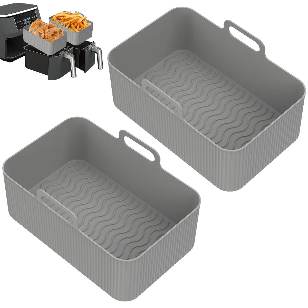 Eco-Friendly Air Fryer Silicone Liner – Reusable & Heat-Resistant