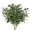 1/3/5Pcs Artificial Olive Leaves Tree Branch with Fruit
